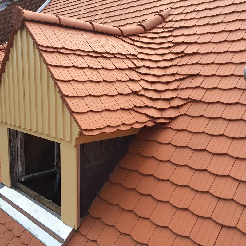 Ziegeldach-Detail